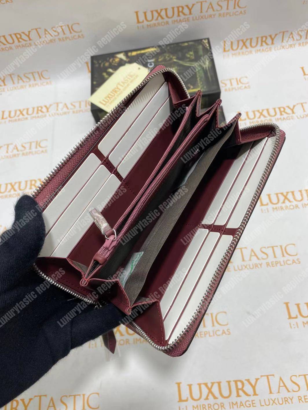 G*u*i gg blooms sup*e zip around wallet antique pink