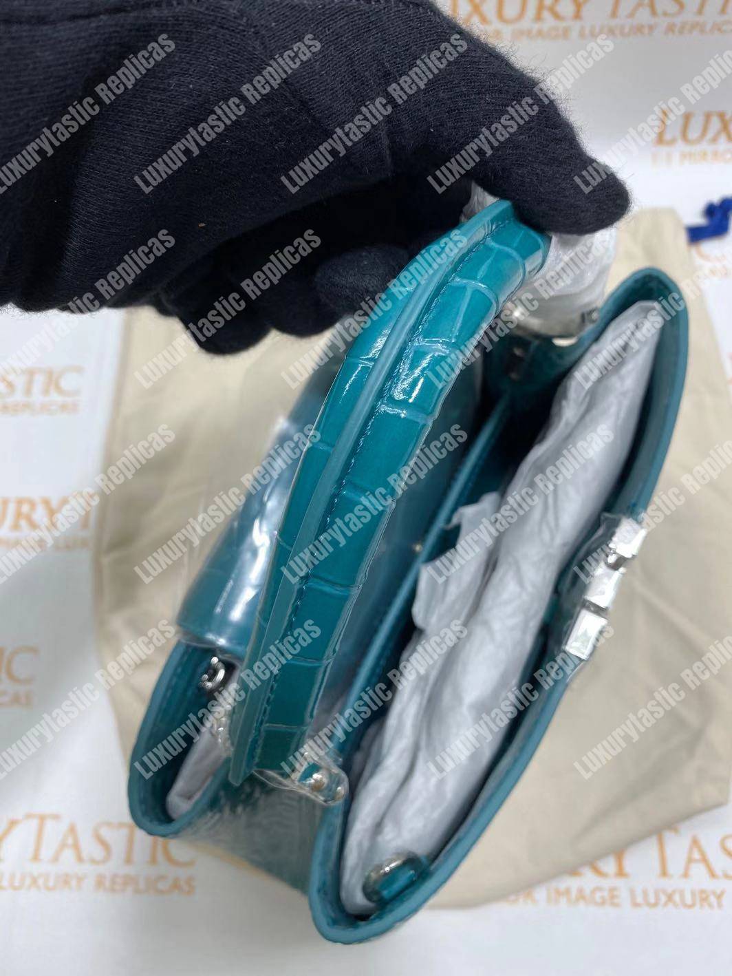 LV Capucines BB Crocodilien Brillant Cactus