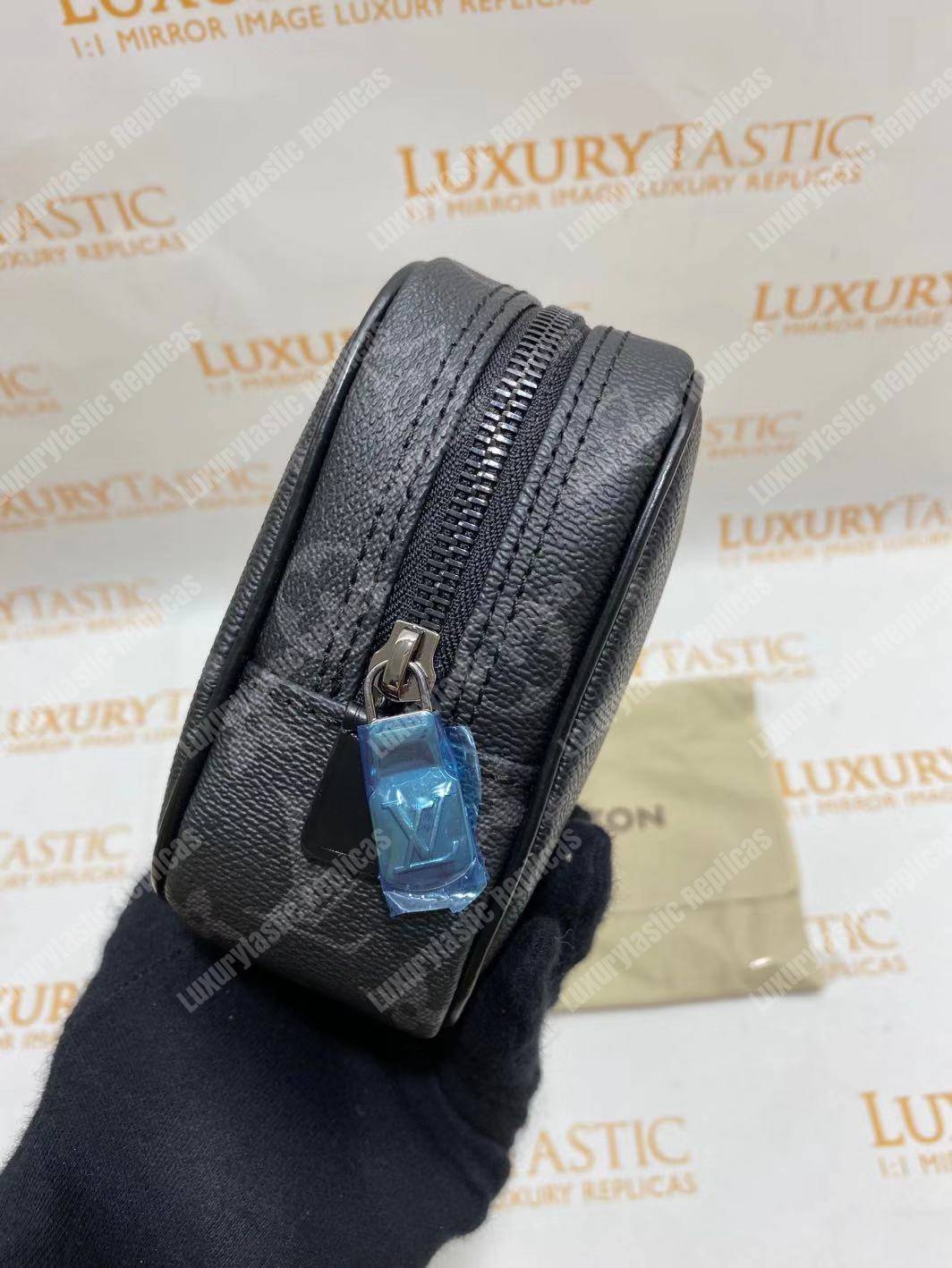 LV Toilet Pouch PM Damier Graphite Canvas