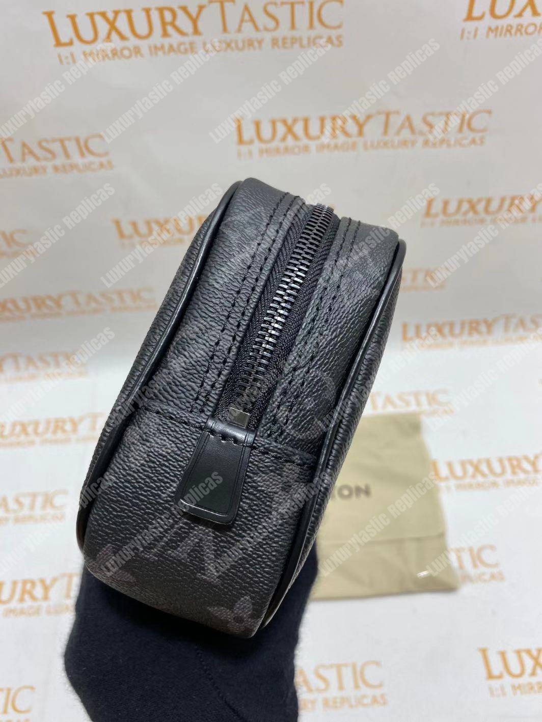 LV Toilet Pouch PM Damier Graphite Canvas
