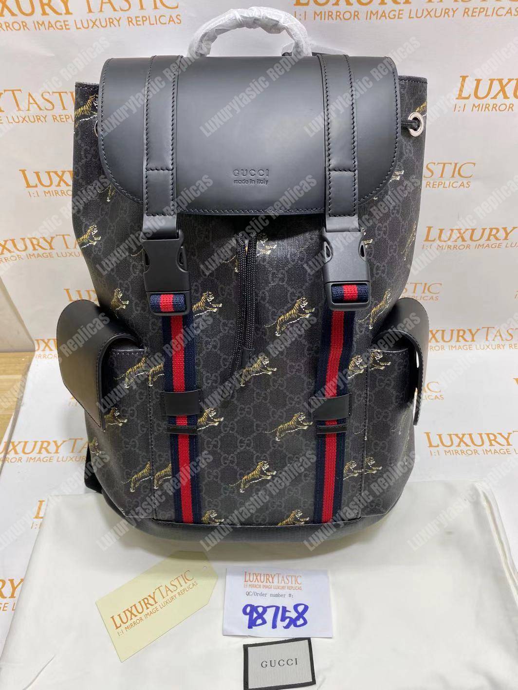 G*u*i bestiary backpack with tigers