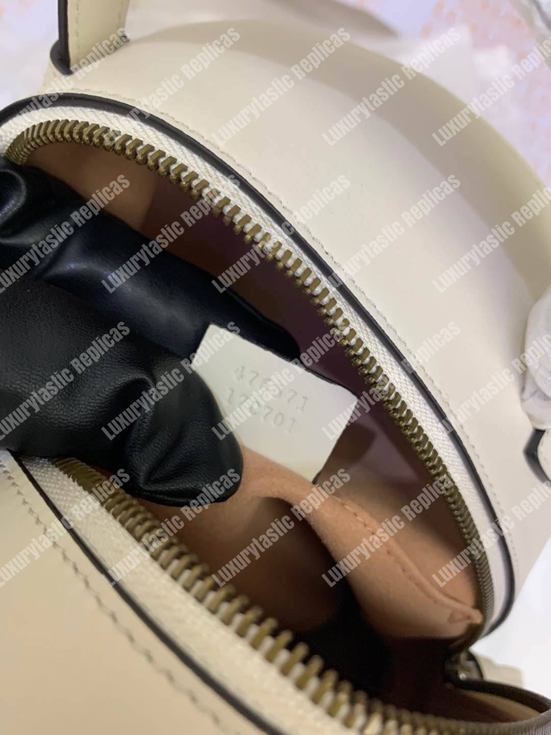 G*u*i gg marmont quilted leather backpack white