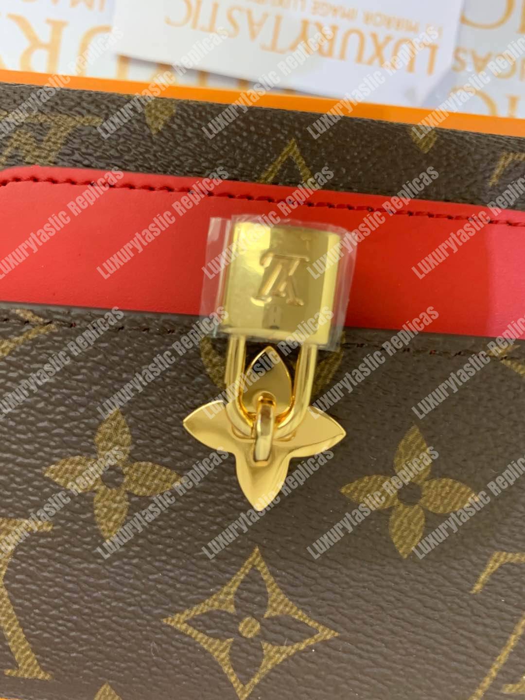 LV Flower Compact Wallet Monogram Coquelicot