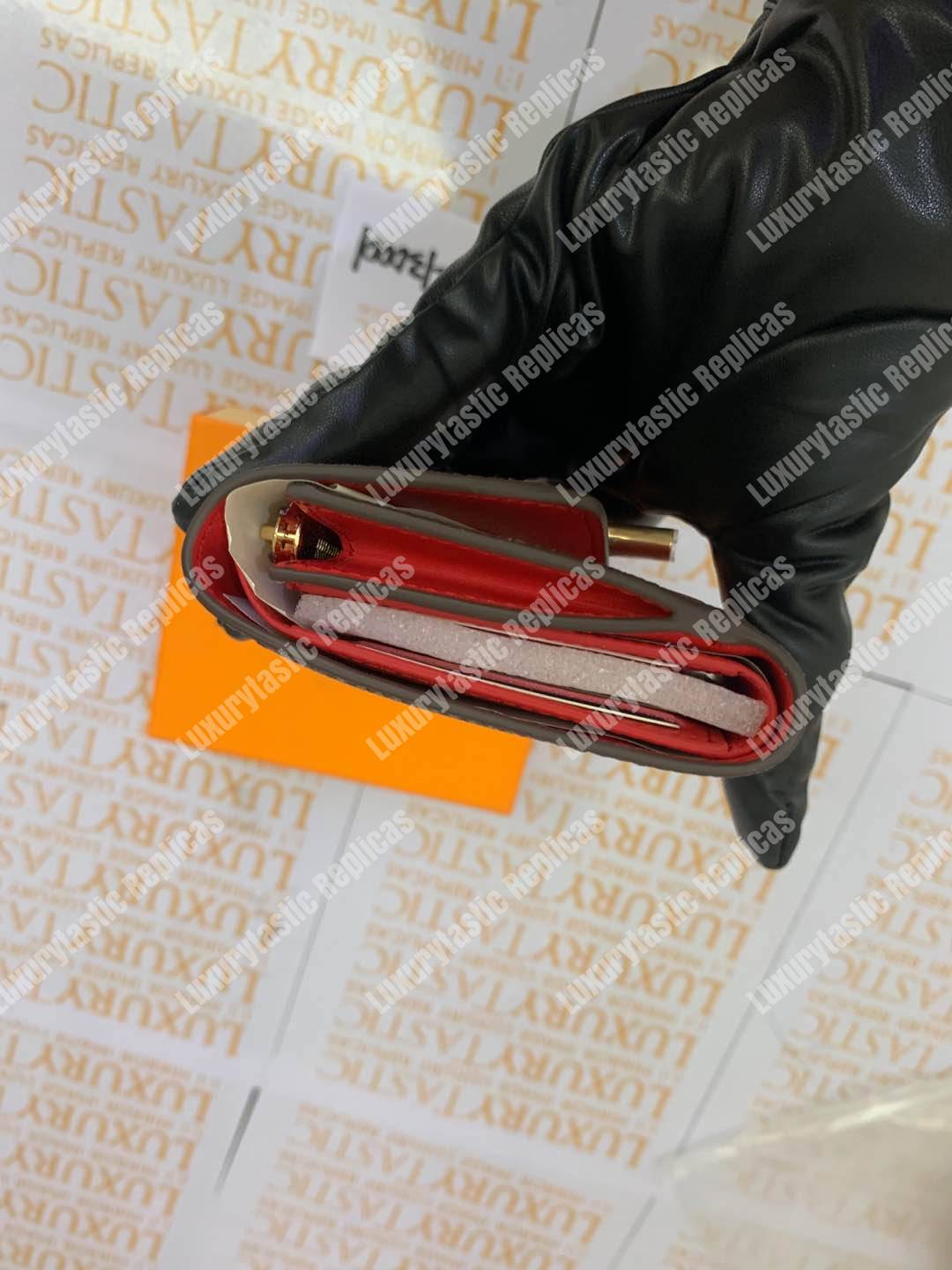 LV Flower Compact Wallet Monogram Coquelicot