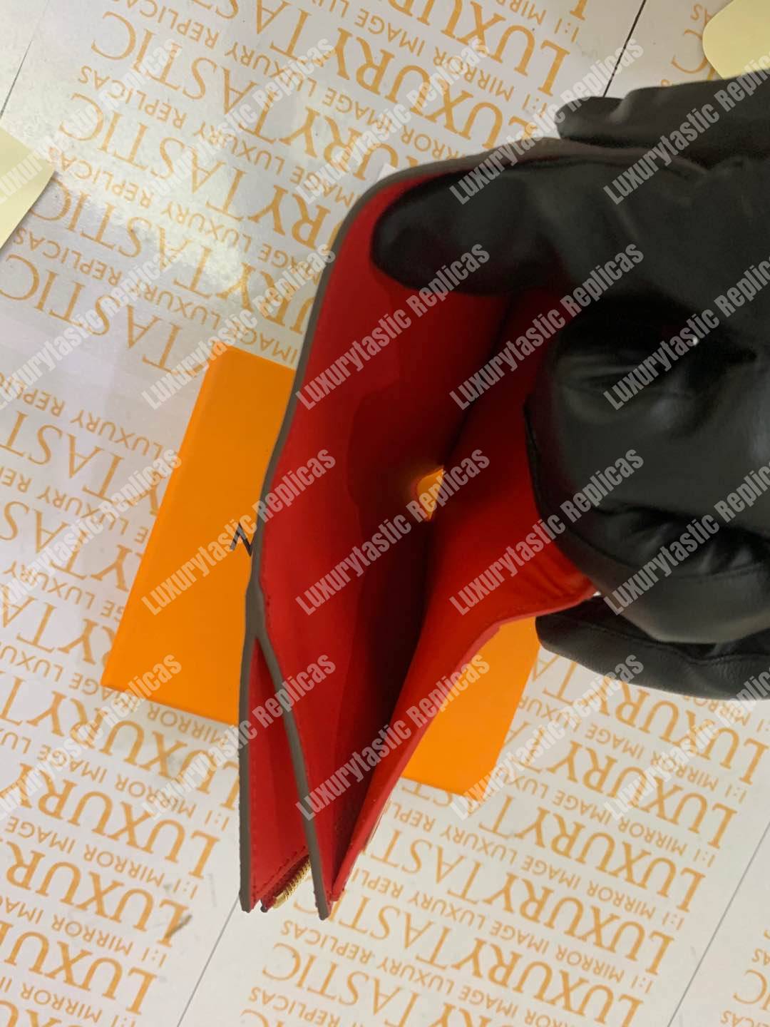 LV Flower Compact Wallet Monogram Coquelicot