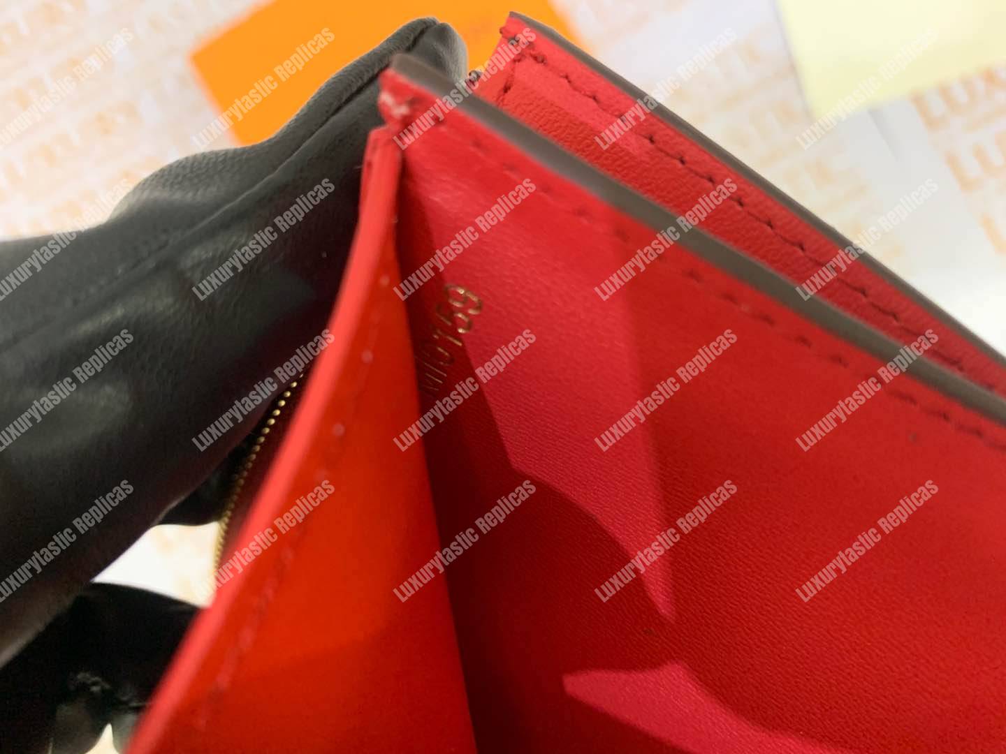 LV Flower Compact Wallet Monogram Coquelicot