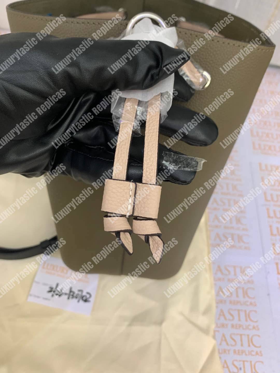 LV LockMe Bucket Laurier Toffee Latte Black