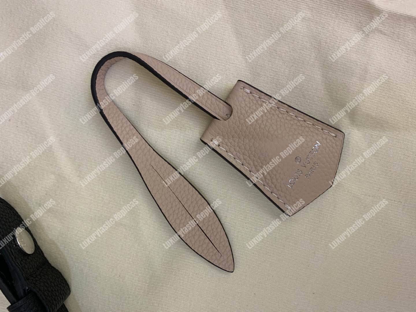 LV LockMe Bucket Laurier Toffee Latte Black