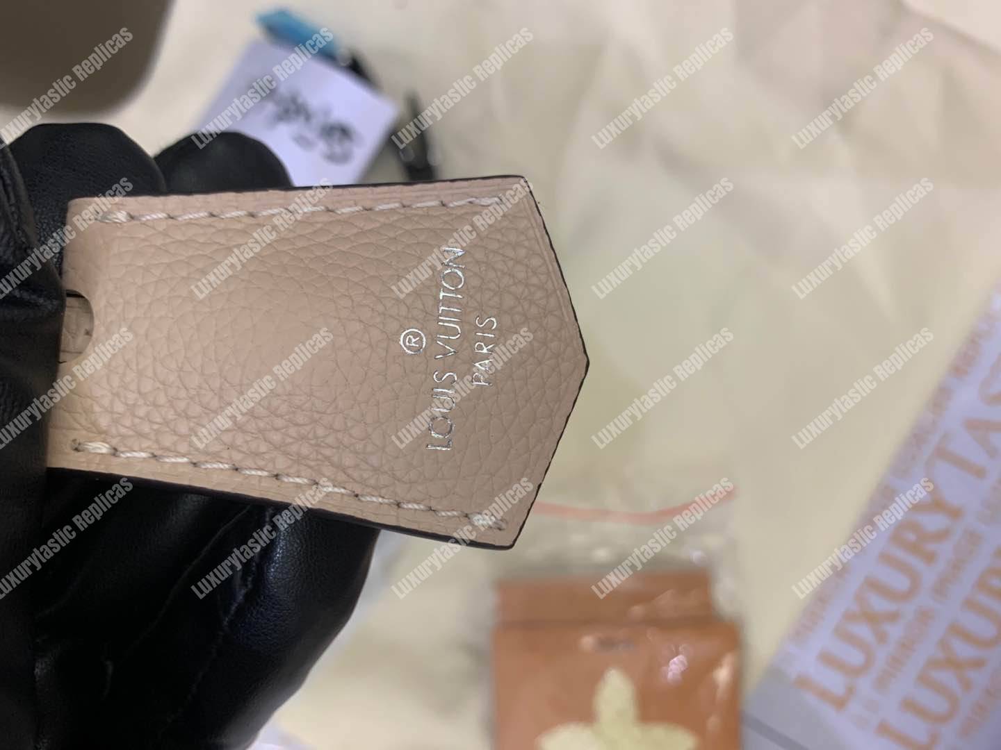 LV LockMe Bucket Laurier Toffee Latte Black