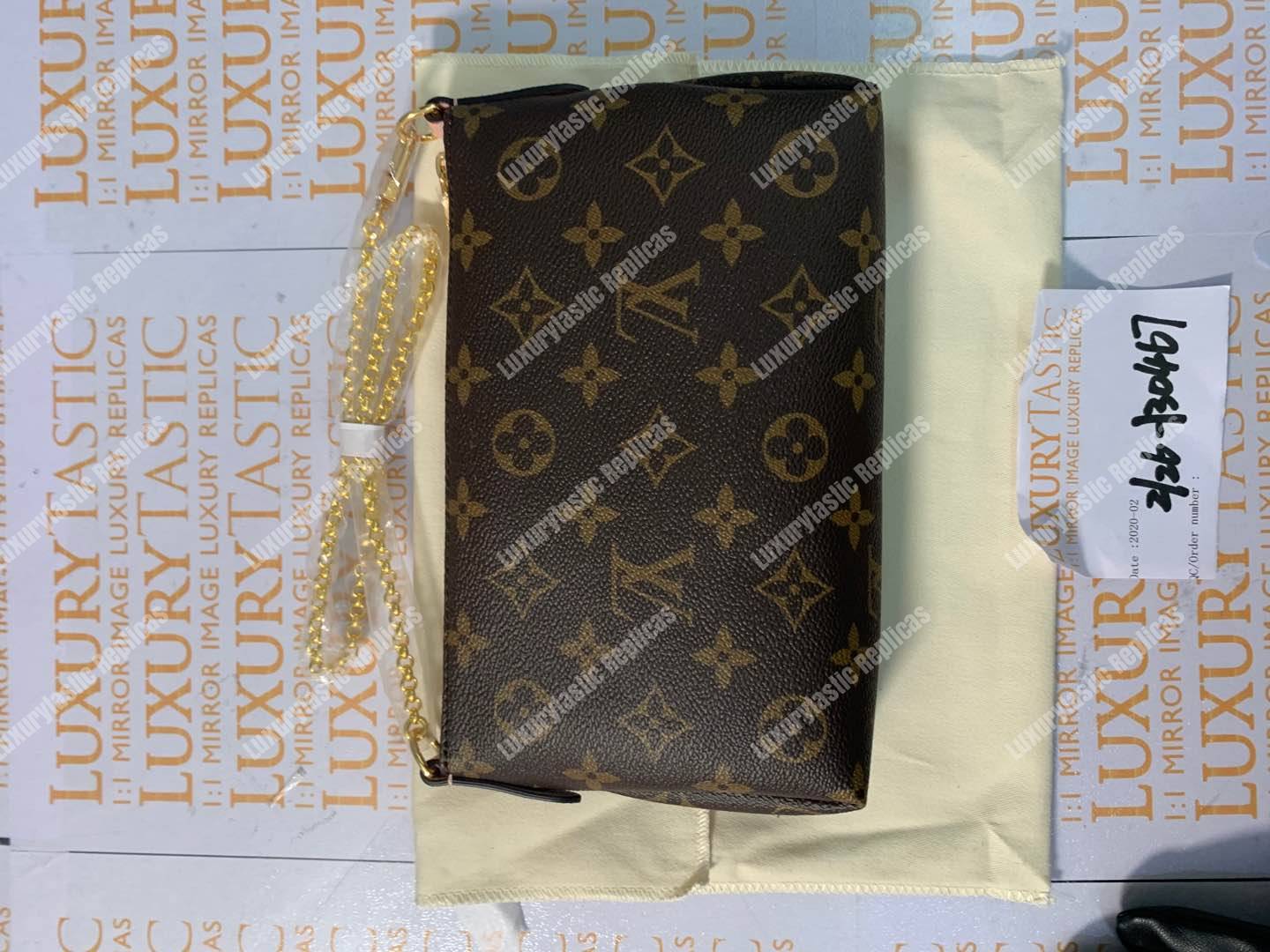 LV Pallas Clutch Bag Monogram Rose Poudre