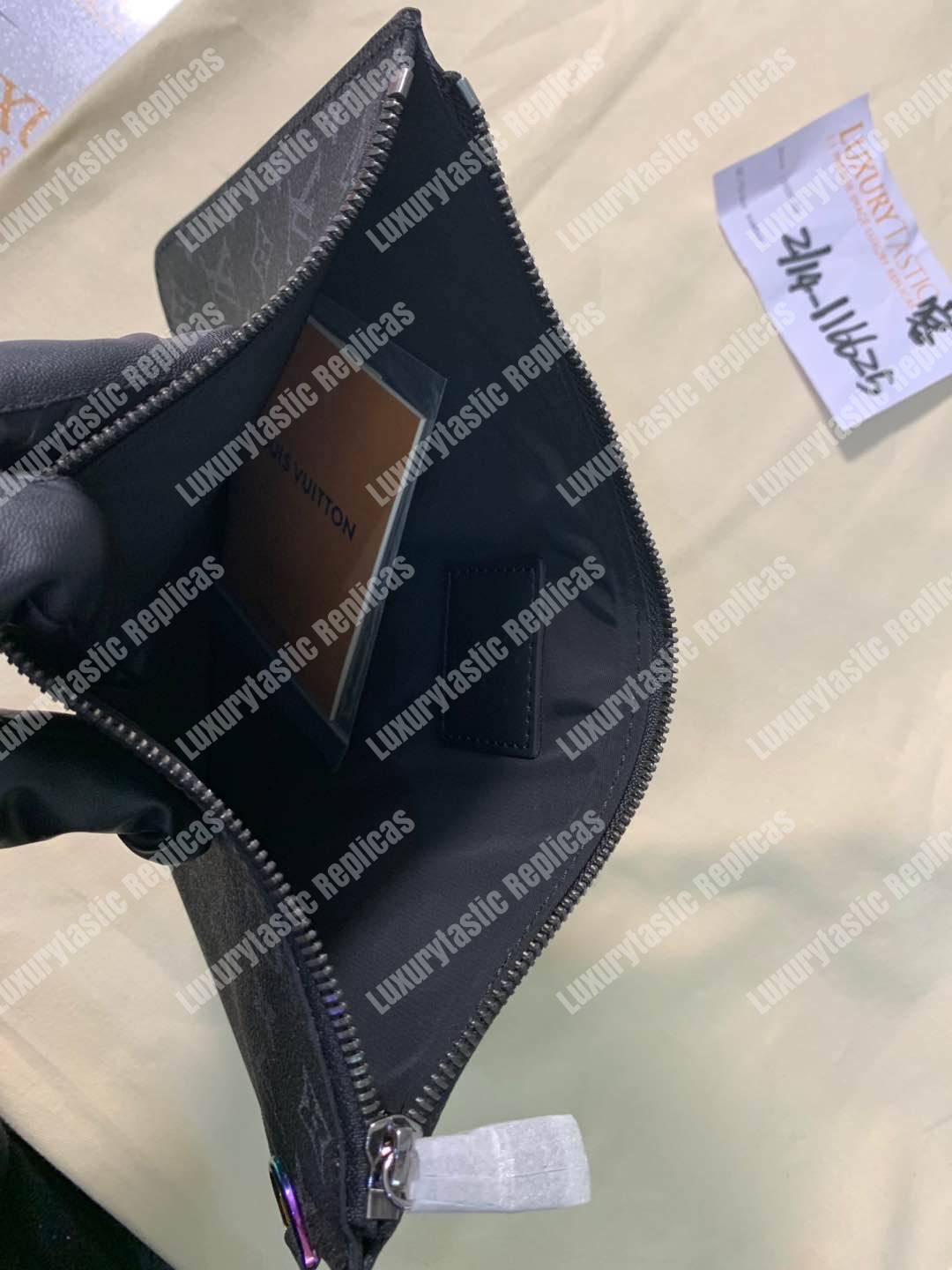 LV Cabas Light Tote Shoulder Bag Monogram Eclipse Canvas