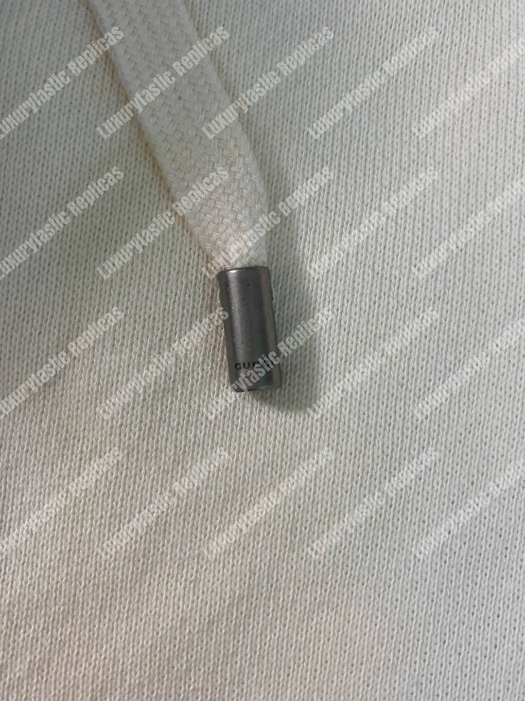 G*u*i oversize sweatshirt with G*u*i logo white