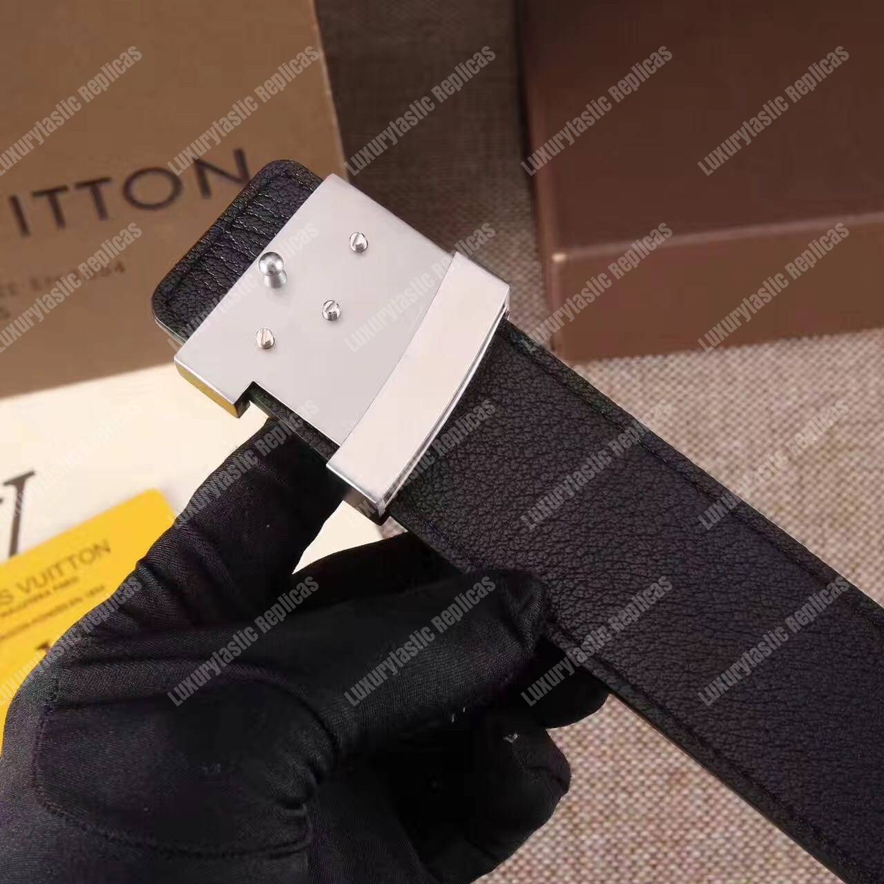 LV Initiales 40mm Epi Leather Silver Buckle