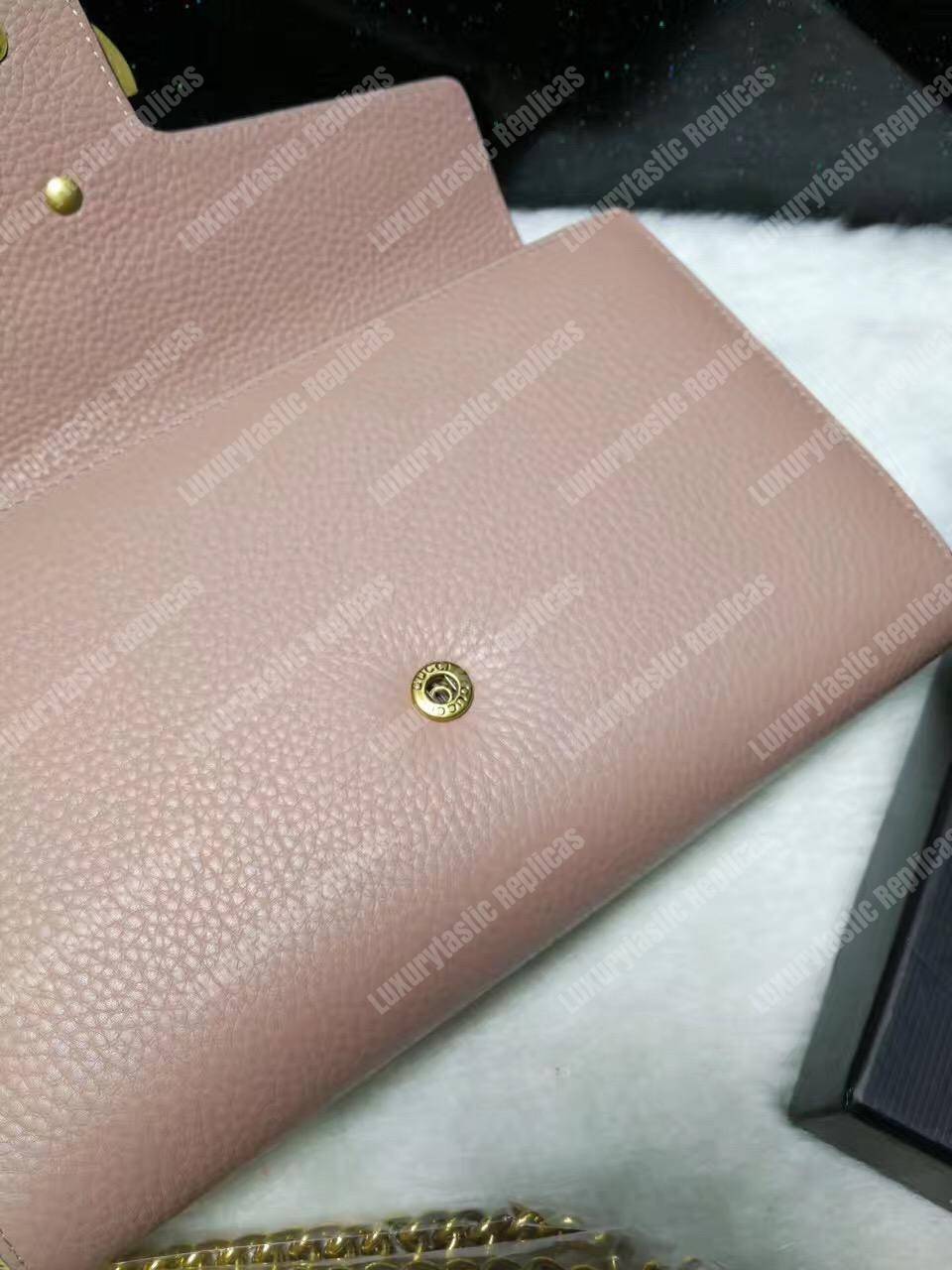 G*u*i gg marmont leather mini chain bag magnolia