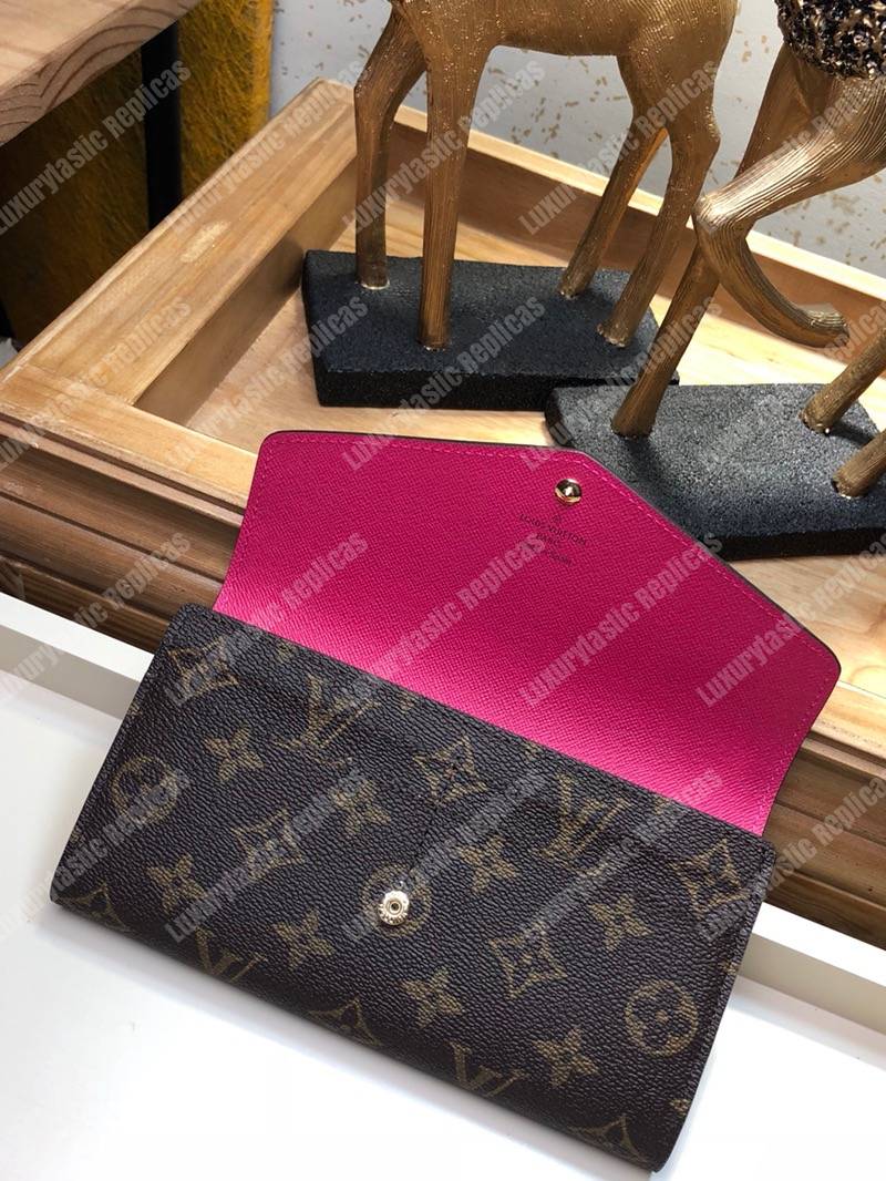 LV Sarah Wallet Monogram Fuchsia
