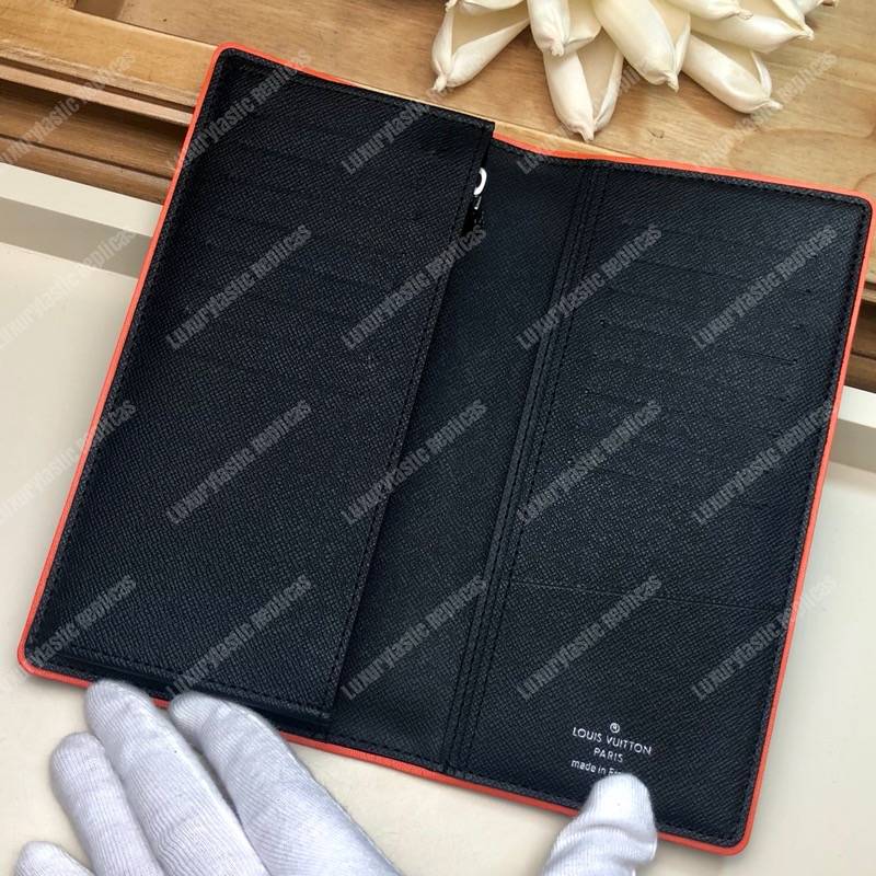 LV Race Brazza Wallet Damier Cobalt