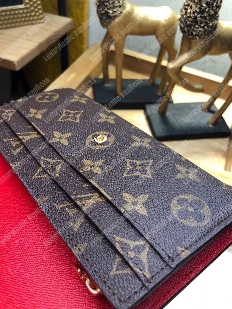 LV Sarah Wallet Monogram Coquelicot