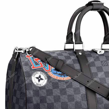 LV Keepall Bandouliere 45 Bag Damier Graphite Canvas LV League