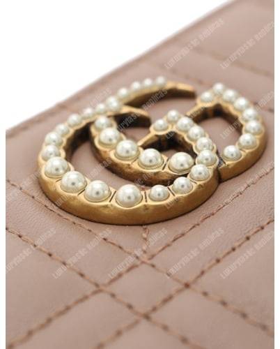 G*u*i gg marmont zip around wallet magnolia