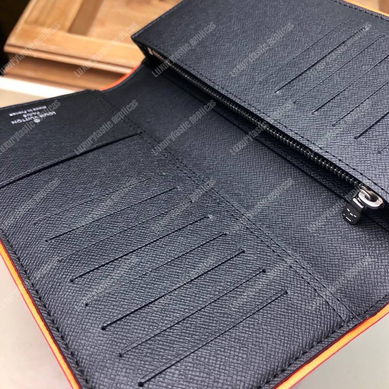 LV Race Brazza Wallet Damier Cobalt