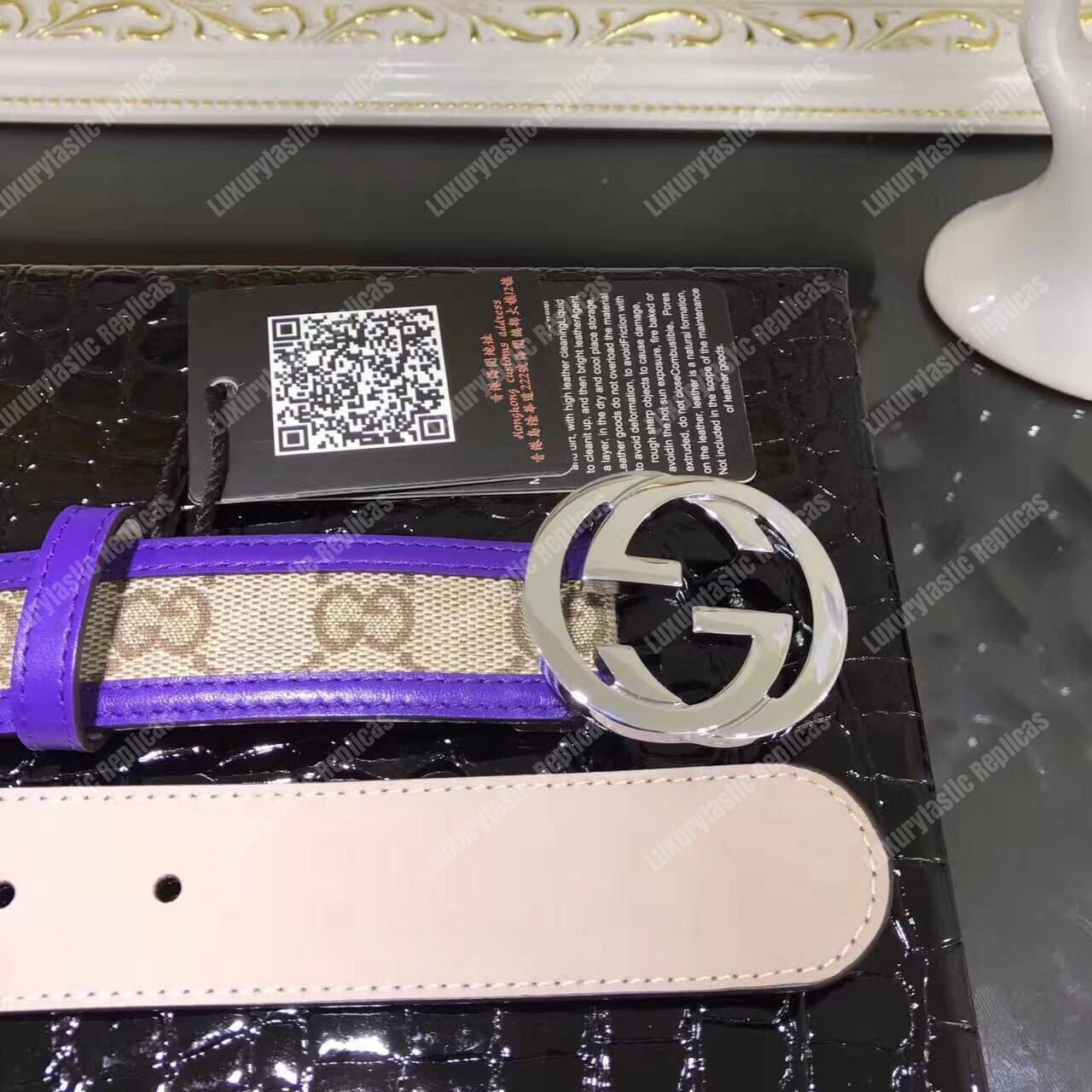 G*u*i interlocking g buckle belt