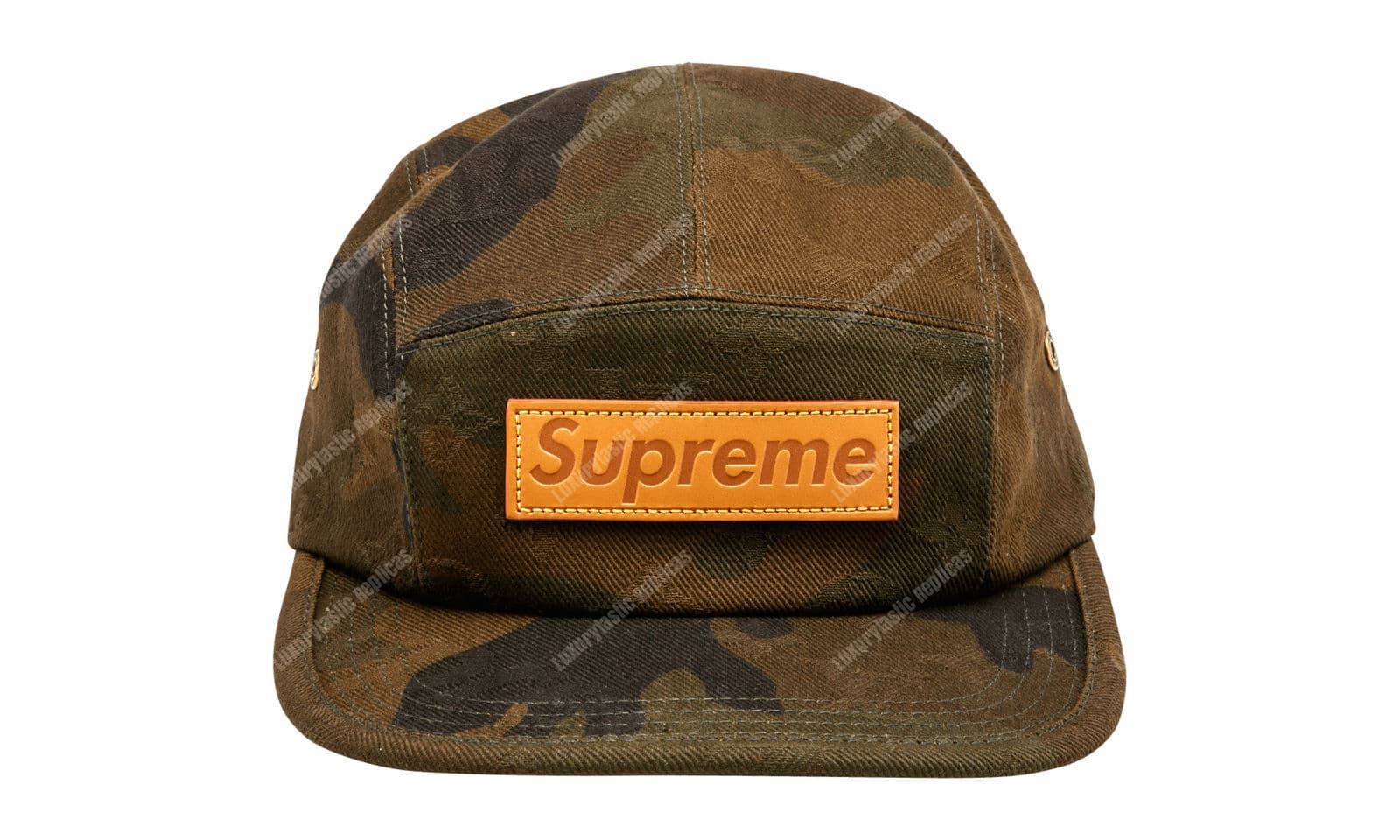l**is V*t*n x sup*e camouflage limited edition 5 panels cap hat