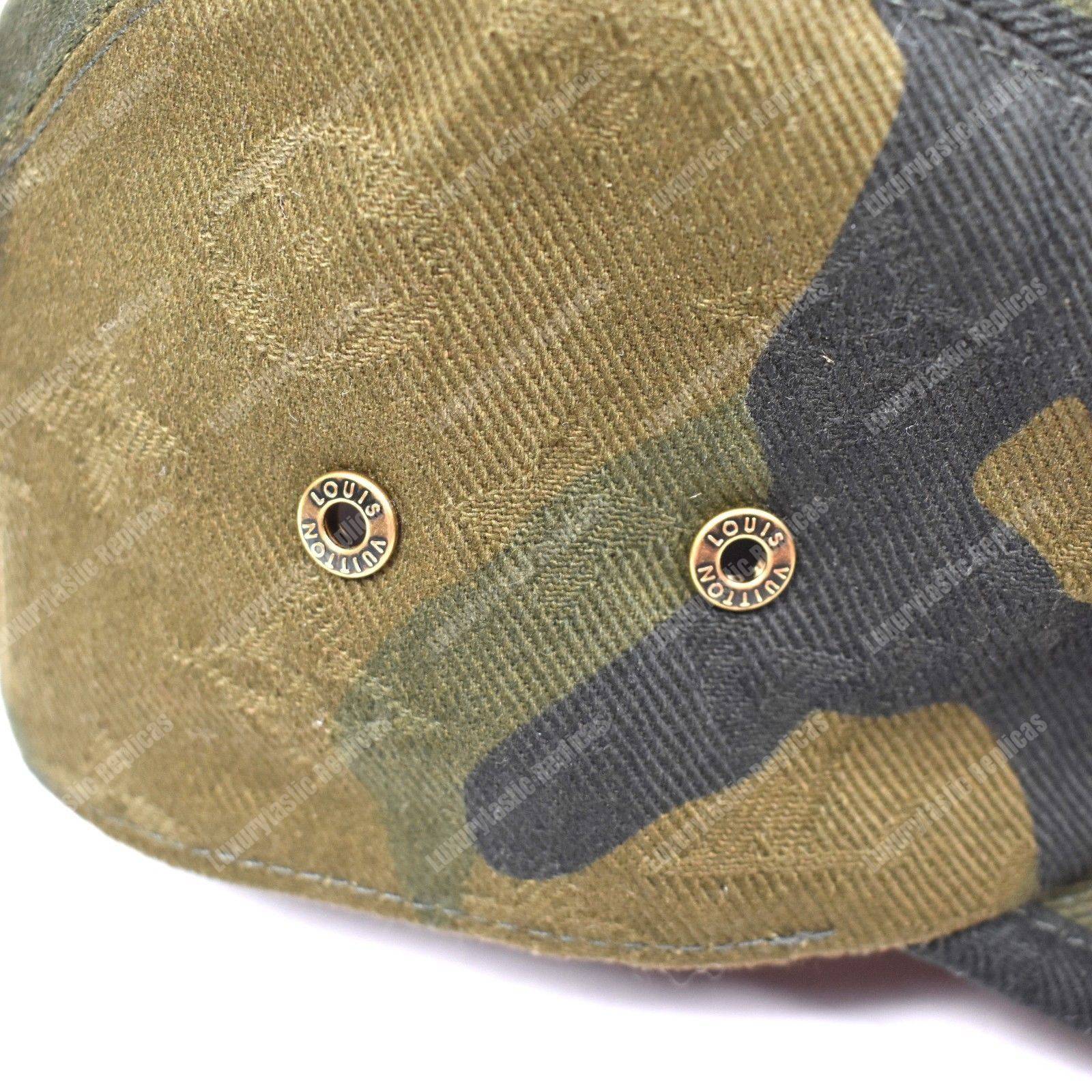 l**is V*t*n x sup*e camouflage limited edition 5 panels cap hat