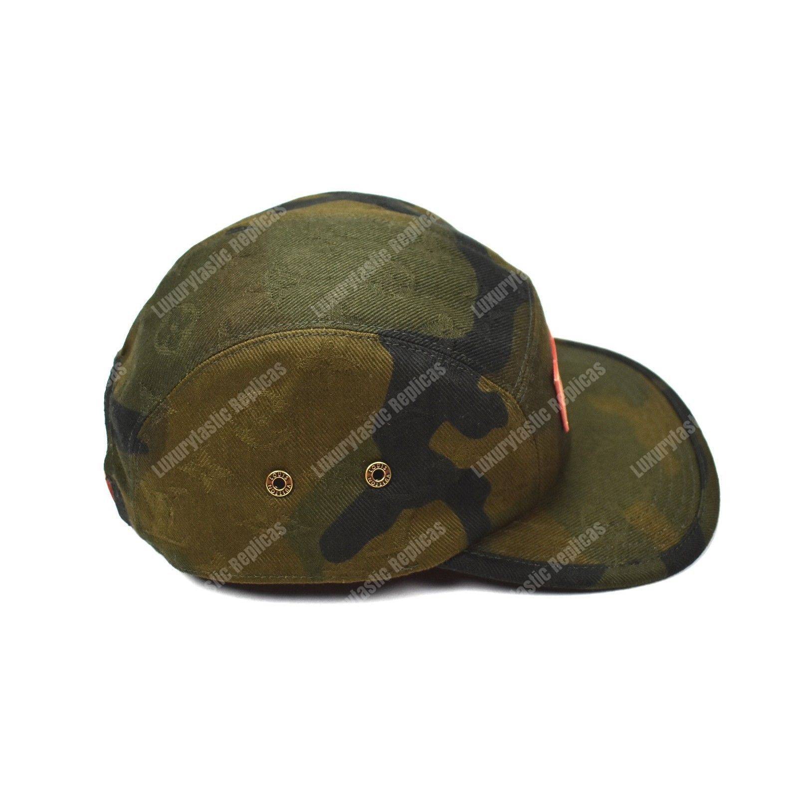 l**is V*t*n x sup*e camouflage limited edition 5 panels cap hat