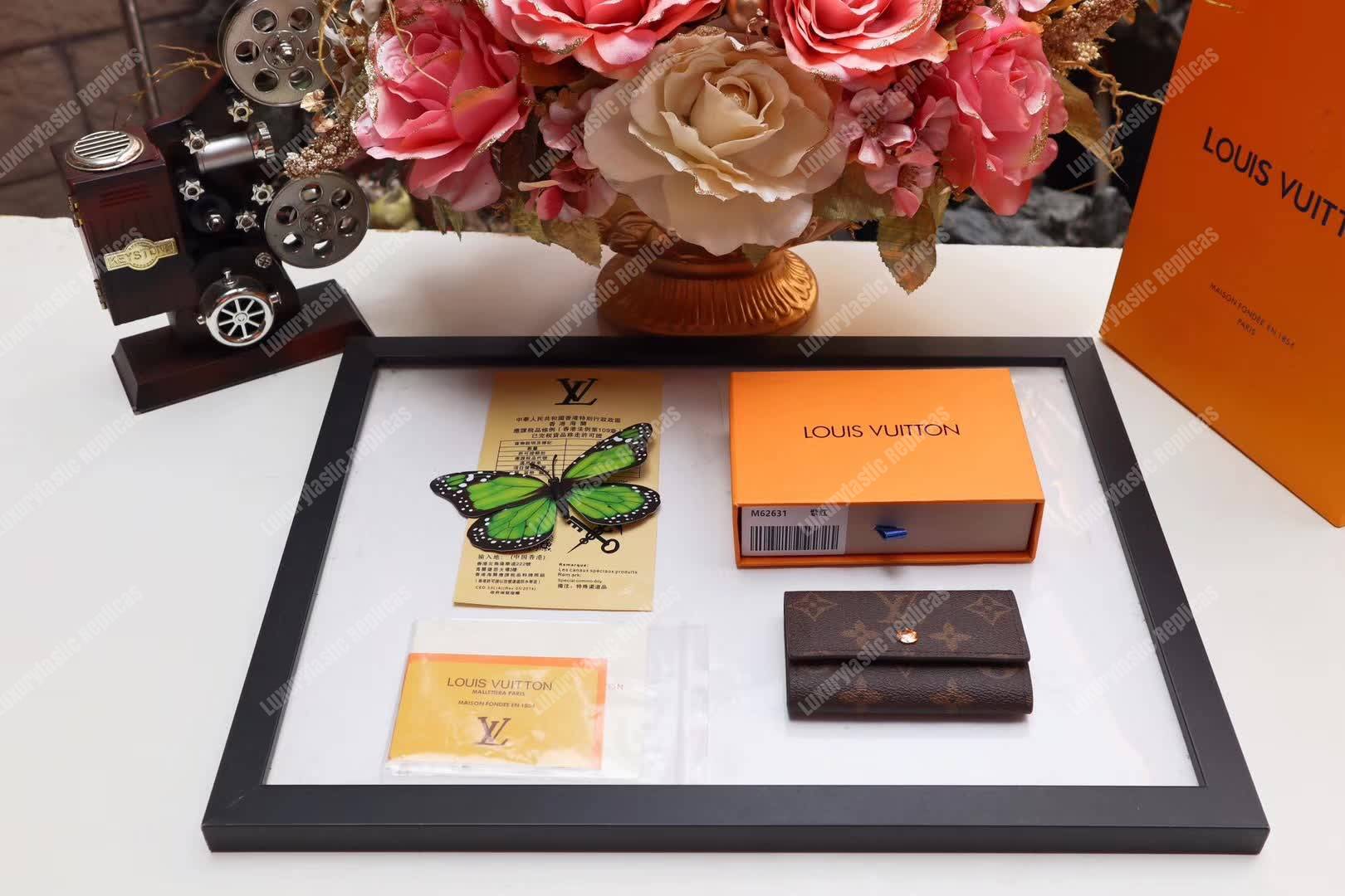 LV 6 Key Holder Monogram Canvas Armagnac