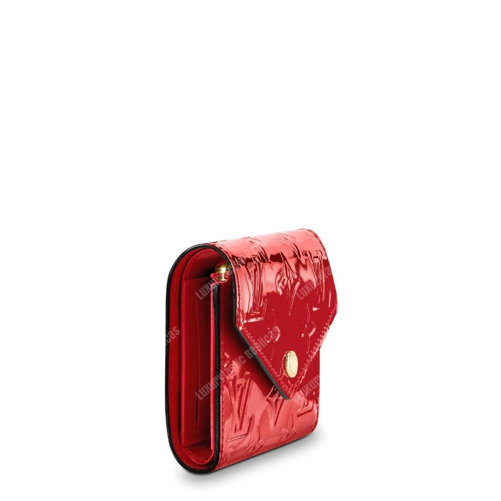 LV Victorie Wallet Monogram Vernis Leather Cerise