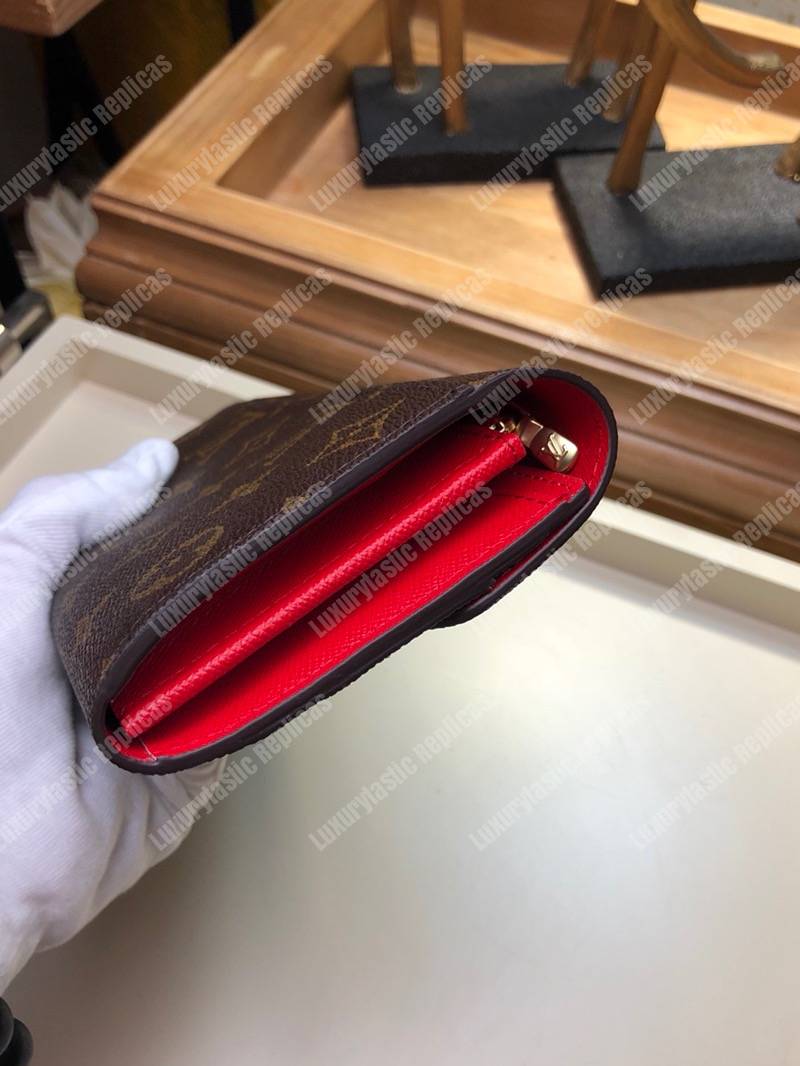 LV Sarah Wallet Monogram Coquelicot