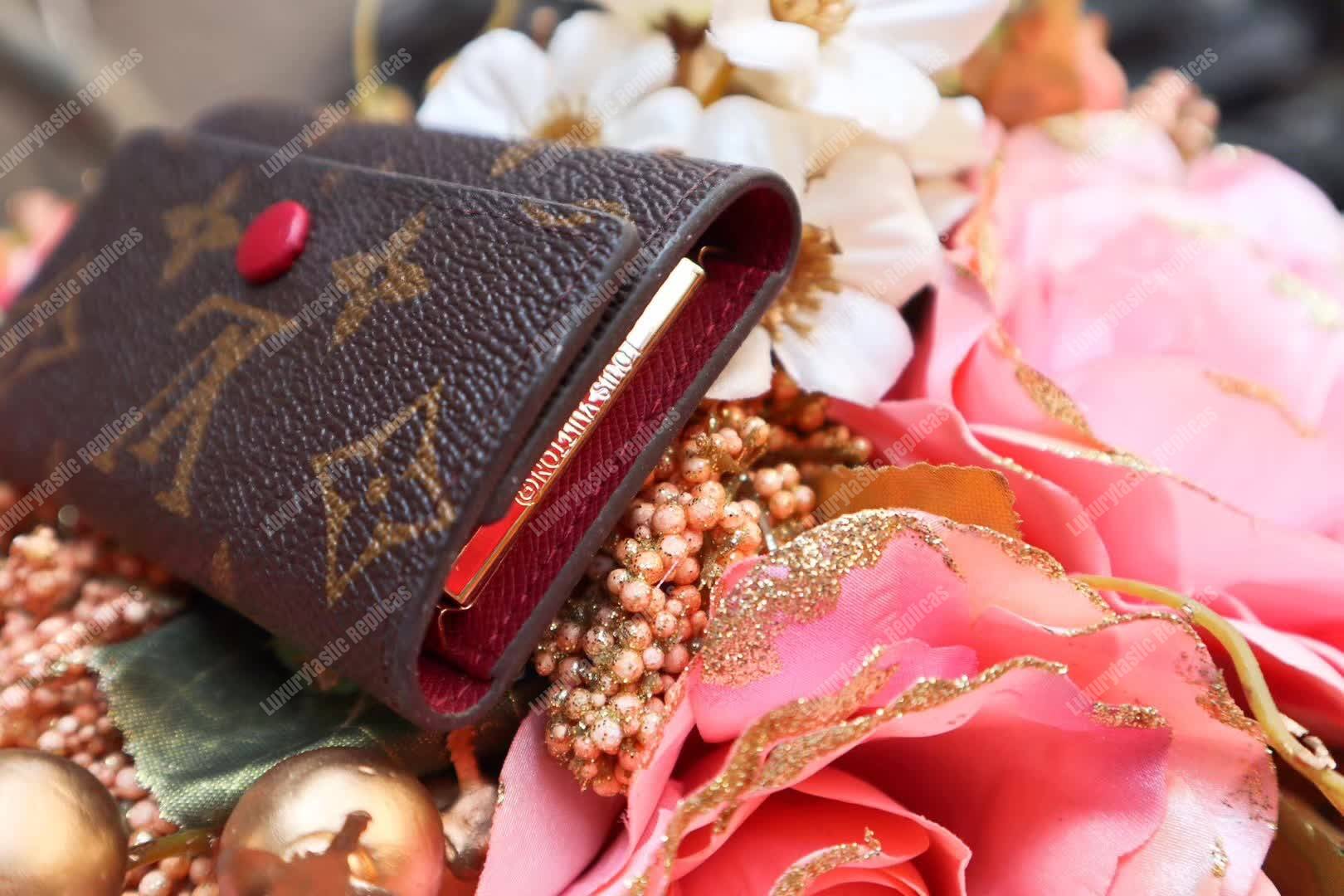 LV 6 Key Holder Monogram Canvas Fuchsia