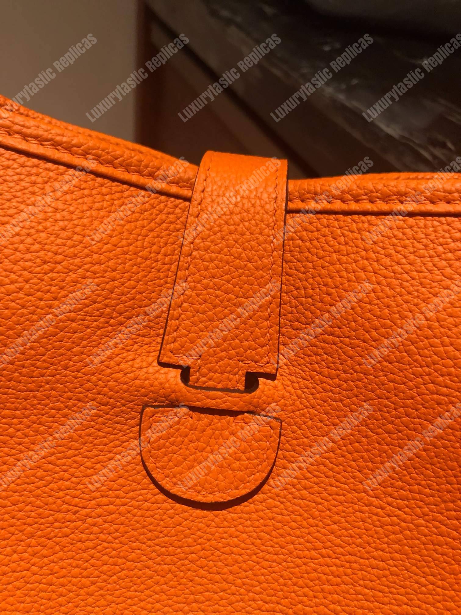 H**mes evelyne iii 29 clemence bag orange
