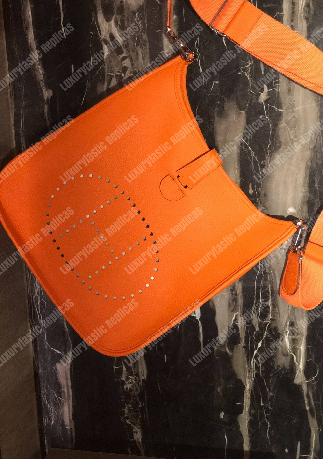 H**mes evelyne iii 29 clemence bag orange