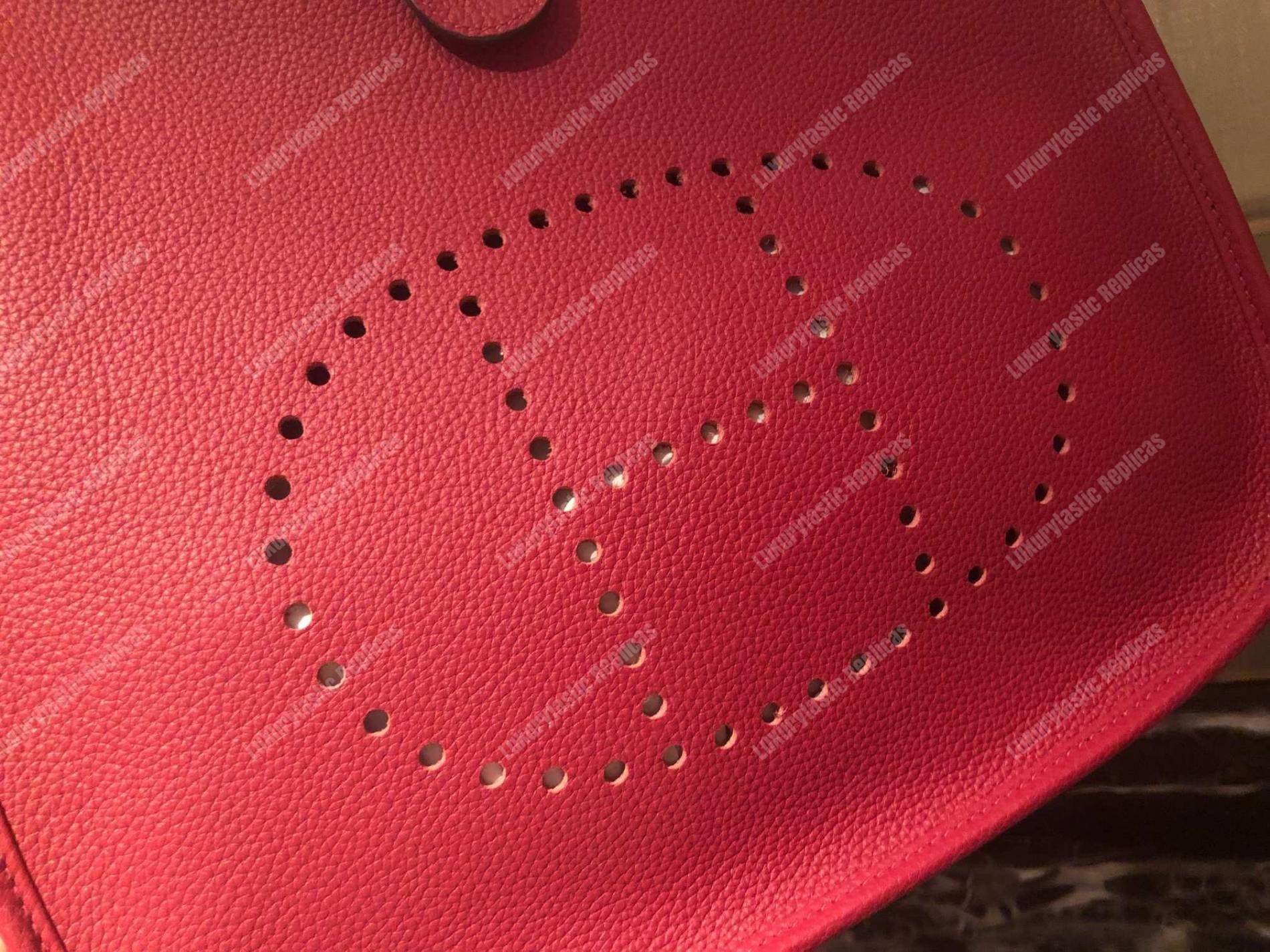H**mes evelyne iii 29 clemence bag rose extreme