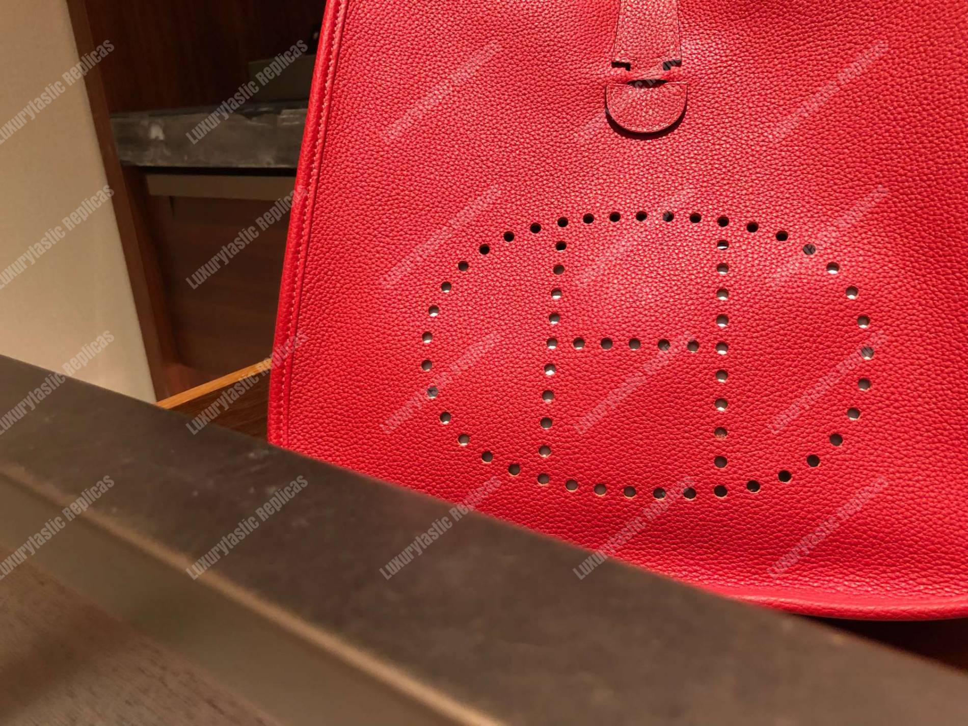 H**mes evelyne iii 29 clemence bag rouge red