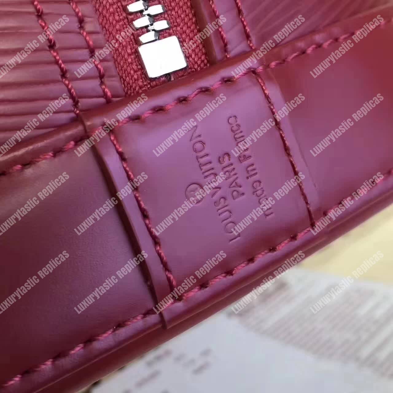 LV Alma PM Bag Epi Leather Grenade