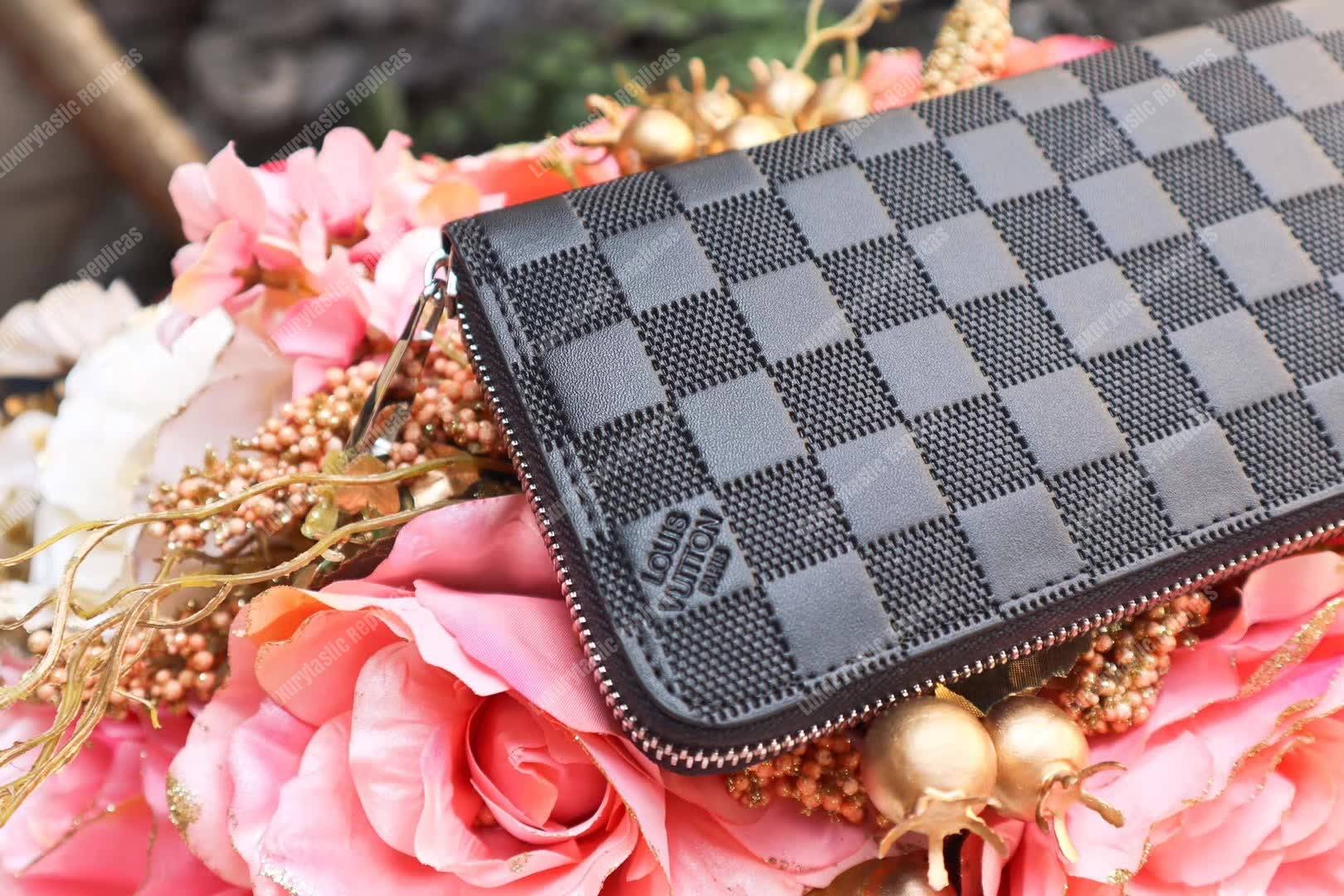 LV Zippy Wallet Damier Infini Leather Onyx