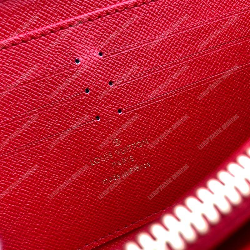 LV Zippy Wallet Monogram Coquelicot