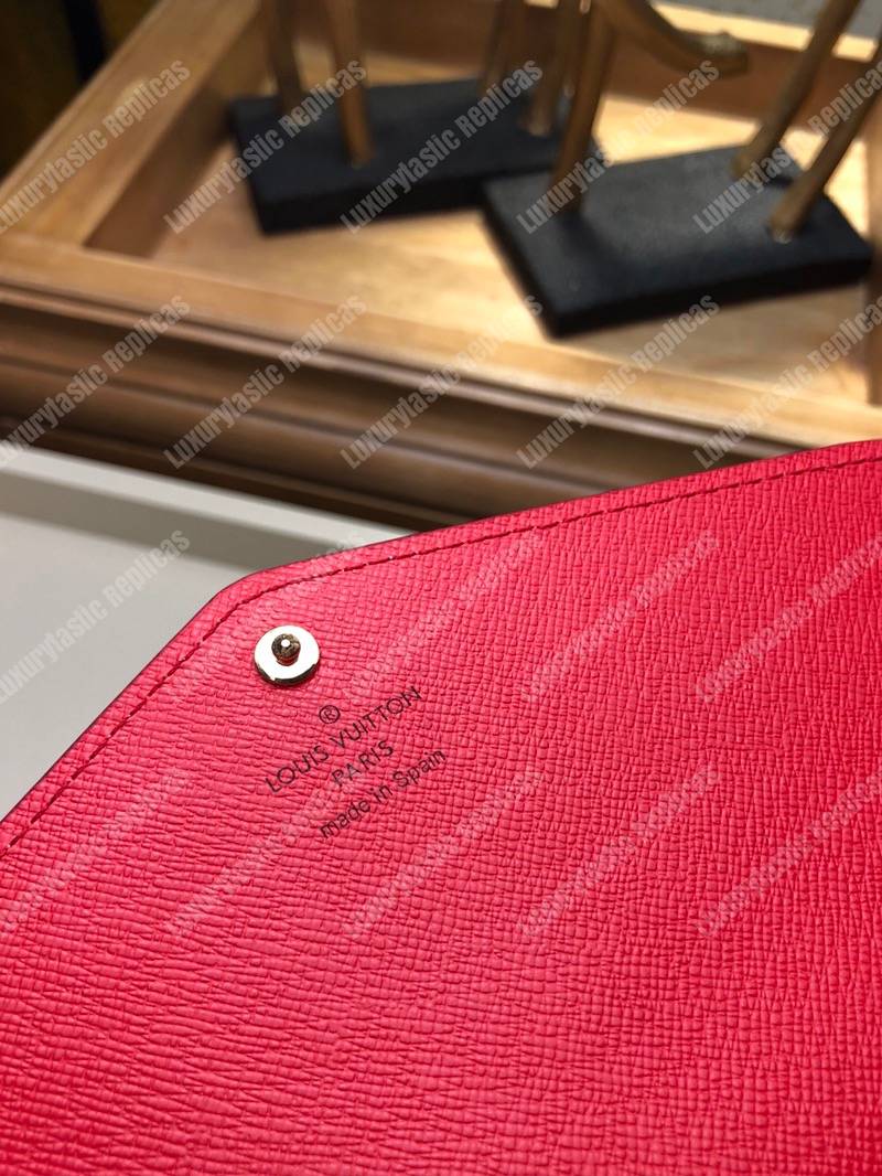 LV Sarah Wallet Monogram Coquelicot