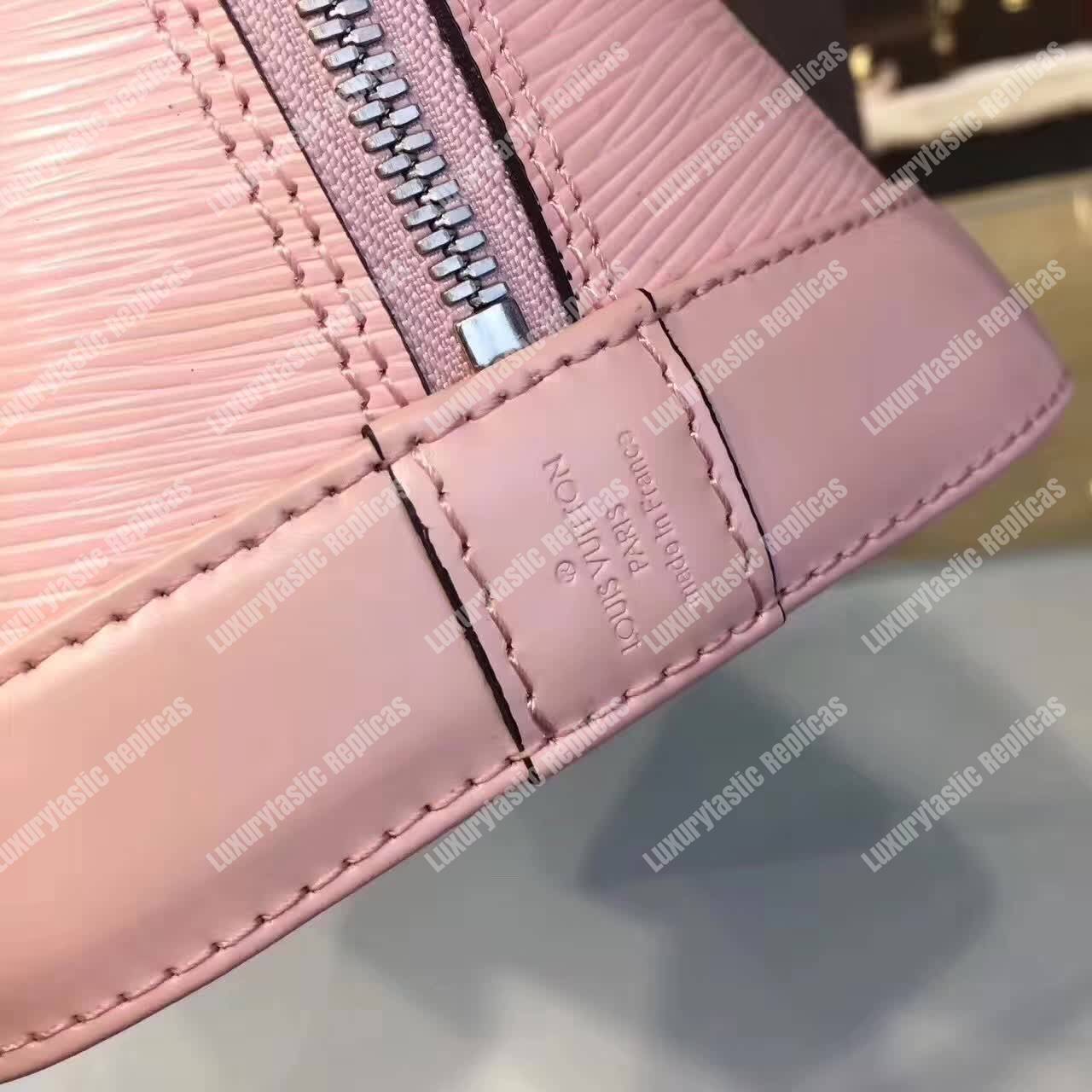 LV Alma PM Bag Epi Leather Rose Ballerine
