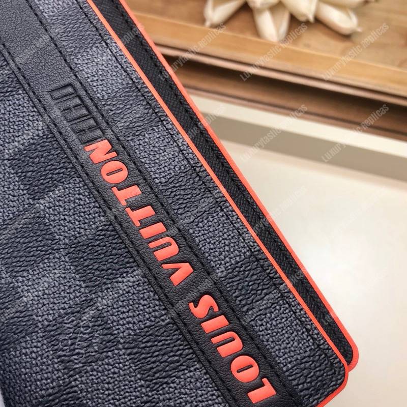 LV Race Brazza Wallet Damier Cobalt