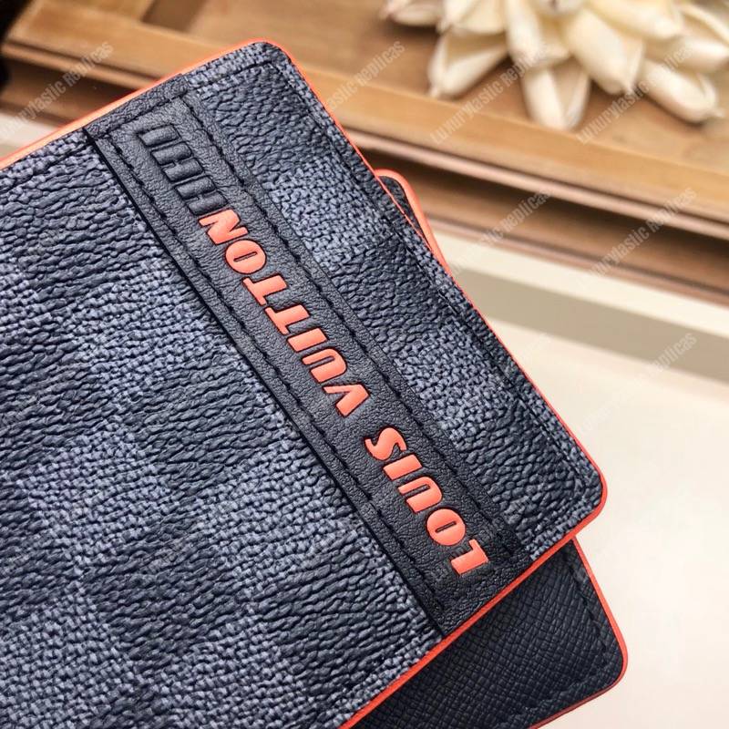 LV Multiple Wallet Damier Cobalt Race