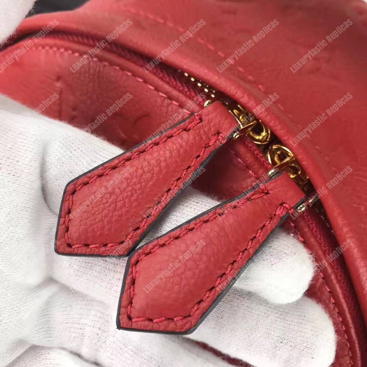 LV Sorbonne Backpack Monogram Empreinte Leather Cerise