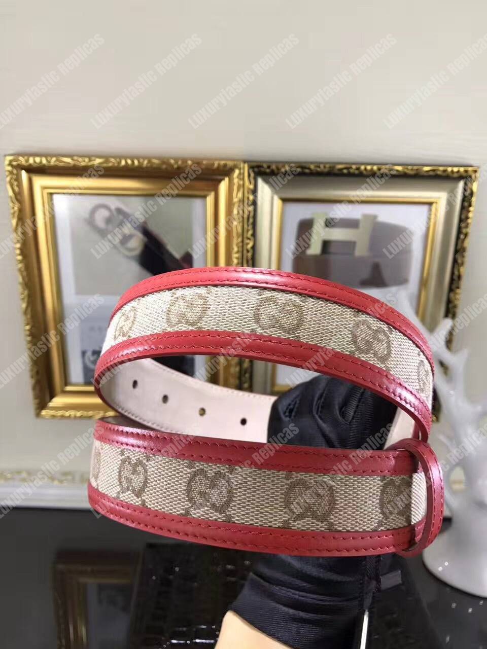 G*u*i interlocking g buckle belt