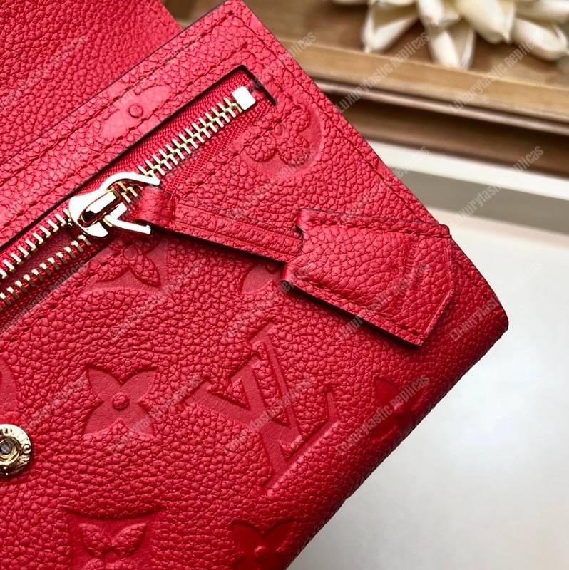LV Pont-Neuf Wallet Monogram Empreinte leather Cerise