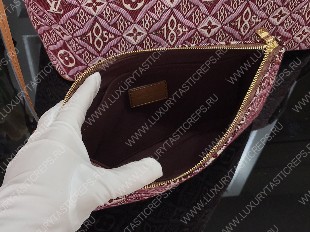 l**is V*t*n neverfull mm since 1854 red/burgundy m57230