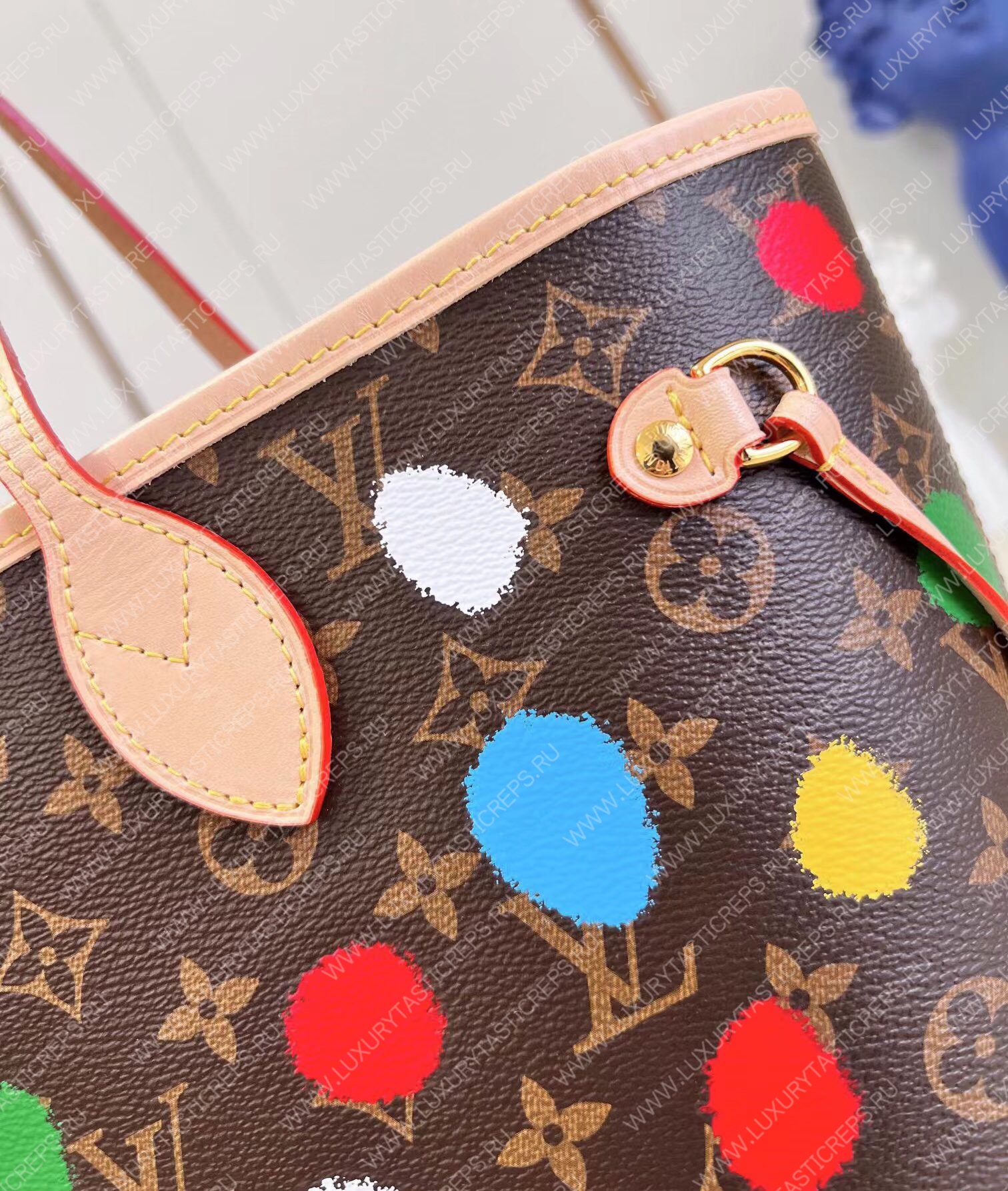 l**is V*t*n lv x yk neverfull mm 3d painted dots m46381