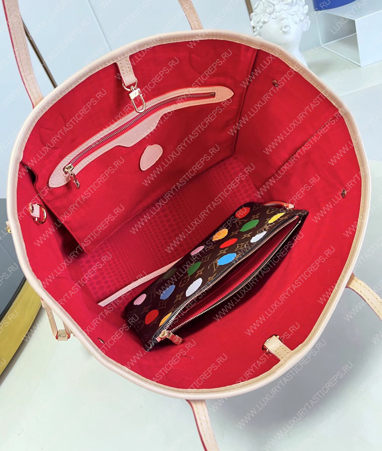 l**is V*t*n lv x yk neverfull mm 3d painted dots m46381