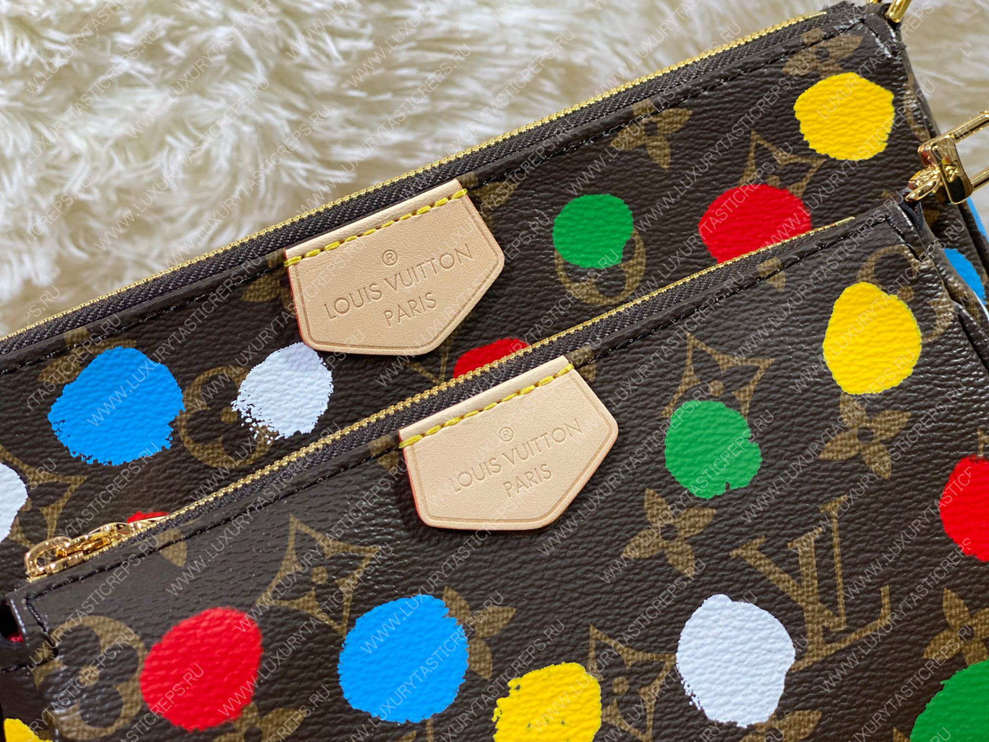 l**is V*t*n lv x yk multi pochette accessoires brown m46385